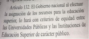 Un artículo en Ley de Presupuesto modificaría Ley 30 de 1992