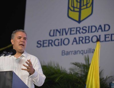 “Los valores de la Sergio Arboleda los comparto como Presidente”: Iván Duque