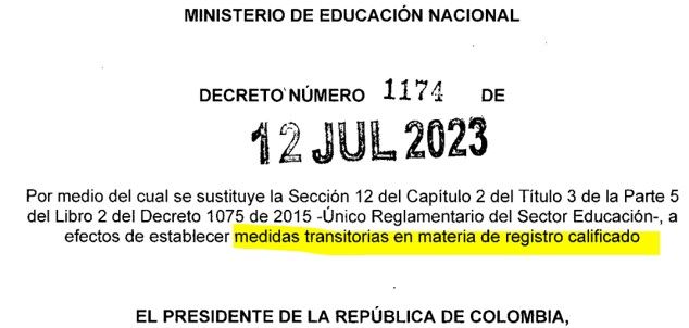 Nuevo decreto permite que programas con registro calificado vencido puedan volver a ofertarse