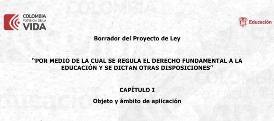 Mineducación presenta borrador de Ley Estatutaria para la Educación