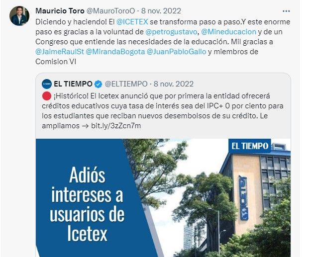 Estaba anunciado que se caería el obligado pago de Icetex que, por reforma tributaria, las universidades debían hacer