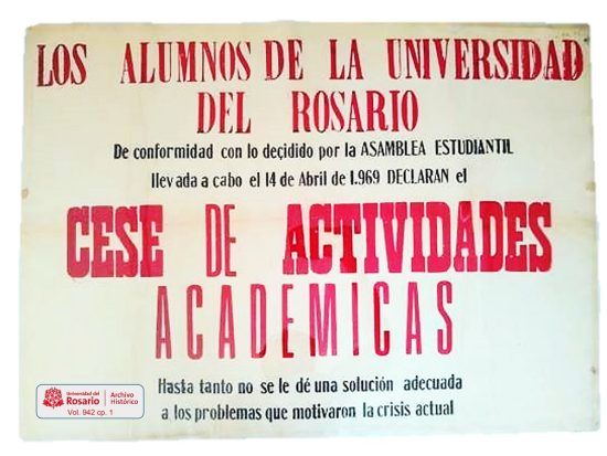 Protestas, huelgas y rechazo de rector no son manifestaciones nuevas en la U. del Rosario