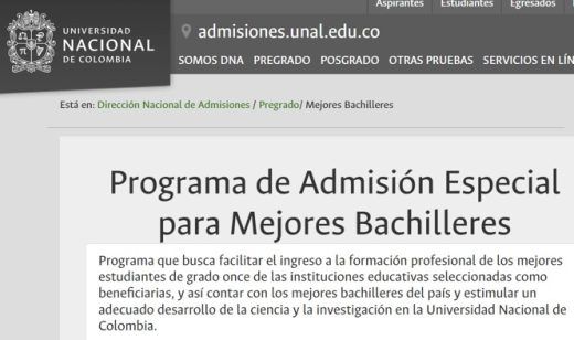 Con recursos públicos, U. Nacional de Colombia beca a bachilleres de colegios privados de estrato alto