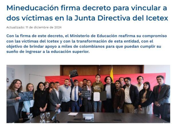 Mineducación prometió, y firmó, un decreto, que aún no existe, sobre el ICETEX
