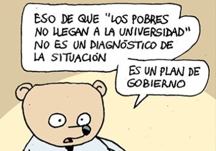 “La universidad no es un servicio a prestar, un gasto y ni siquiera una inversión. La universidad es un derecho”